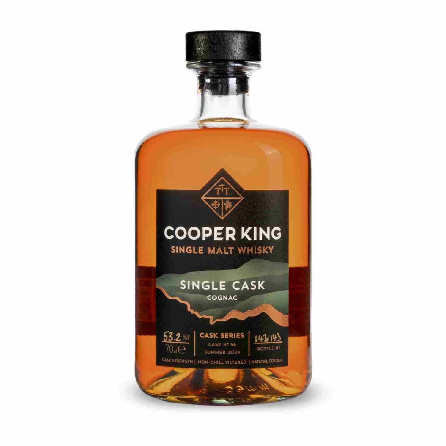 ウイスキー KING CAESAR 35 YEARS OLD PREMIUM WHISKEY Single Cask: Cognac, Single Malt Whisky, 70cl — Cooper King